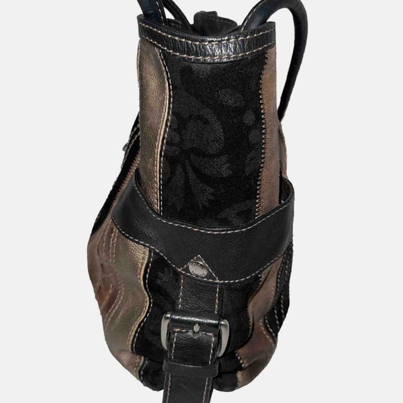 Fossil Pathwork Hobo Shoulder Bag Purse - Picture 4 of 8